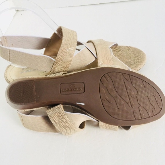 Ros Hommerson Wynona Comfort Women’s Nude Strap Wedge Sandals Size 9N - Picture 6 of 11